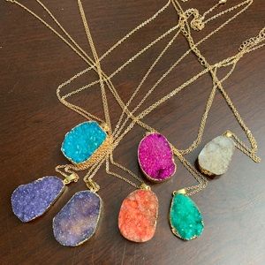 Natural stone necklaces